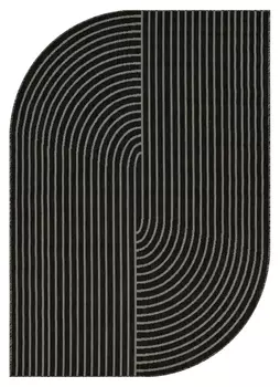 Ковер Kair S149 Black-Gray Фигурный 1,4*2 м