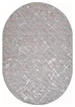 Ковер Liman F164 Gray-Pink Овал 1,6*2,3 м