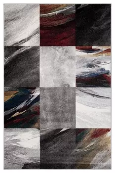 Ковер London D819 Grey-Red Прямоугольник 1*2 м