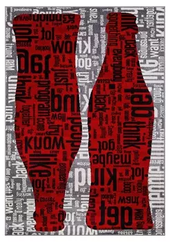 Ковер Rio C081 Gray-Red Прямоугольник 2*3 м