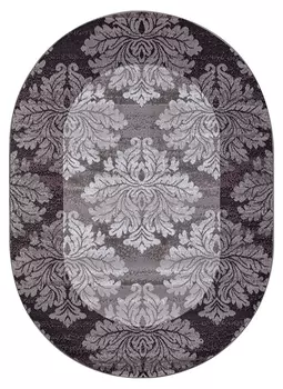 Ковер Silver D213 Gray-Purple Овал 1,8*2,5 м