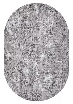 Ковер Silver F390 Gray Овал 1,5*1,9 м