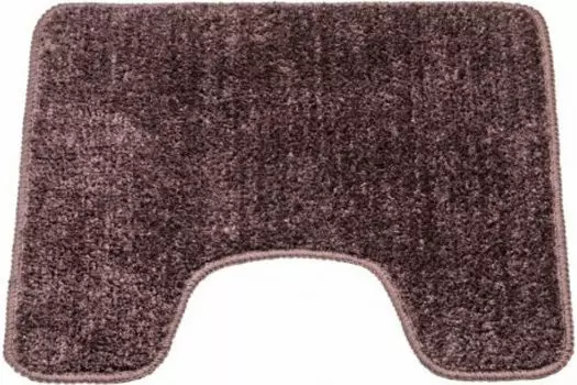 Коврик для туалета 45х45 PRESTO коричневый, микрофибра ATM-1411DBR-T