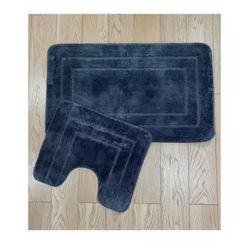 Коврик для в/к Zalel Exclusion 60x100+50*60 dark grey