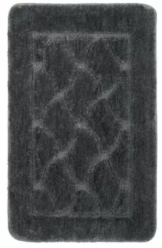 Коврик для ванной 1-ый графит (50*80 см) FX-5002V "LINK"