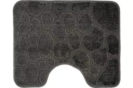 Коврик для ванной комнаты черный, 50*60 см, STONE, BLACK