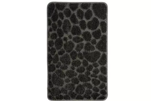 Коврик для ванной комнаты черный, 50*80 см, STONE, BLACK