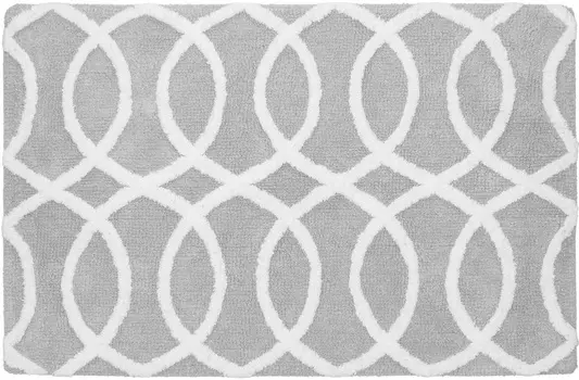 Коврик для ванной комнаты Создавая мечты хлопковый серый 50*80см