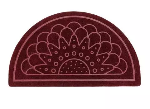 Коврик придверный "Pineapple" 73х43 см, винный