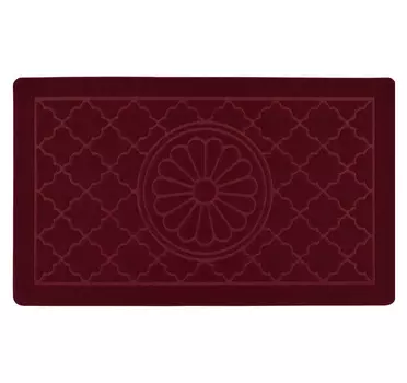 Коврик придверный "Узоры" 40х60 см, винный