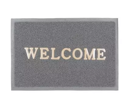 Коврик "Spongy" Welcome 40х60 см, серый, Sunstep™