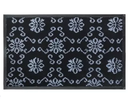 Коврик Sunster "Fusion" 50х80 см, черный/серый