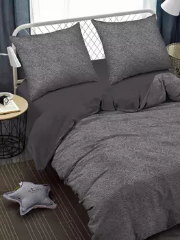 КПБ макосатин SHINE Евроразмер Графитовый арт.60555