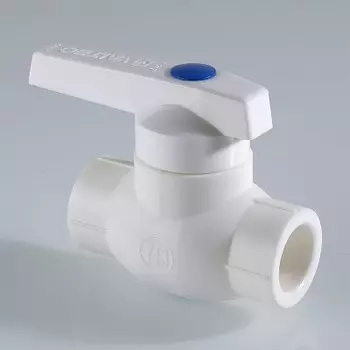 Кран полипропиленовый Valtec 20мм, горячая вода