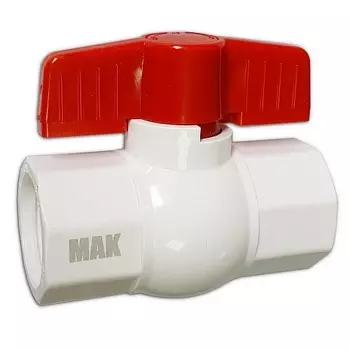 Кран шаровой 1" в/в бант PPRC из АБС - пластика