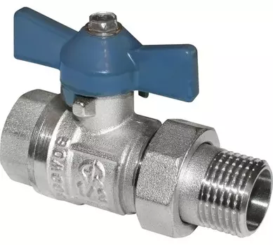 Кран шаровой с полусгоном (американкой) 1" бант, MP-У