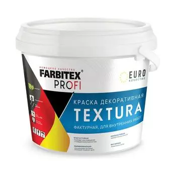 Краска акриловая декоративная фактурная Textura 3,5 кг FARBITEX PROFI