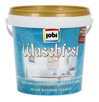 Краска для ванных и кухонь JOBI WASCHFEST -20С° (0,9л)