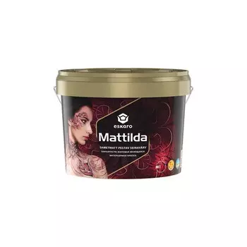 Краска Eskaro Mattilda моющаяся, матовая, для внутренних работ, 9,5 л