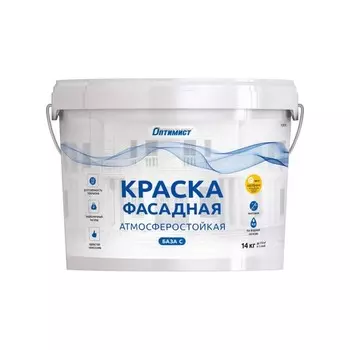 Краска F301 ОПТИМИСТ фасадная База С 14кг