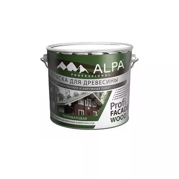 Краска фасадная матовая Profi FAADE Wood 9 л