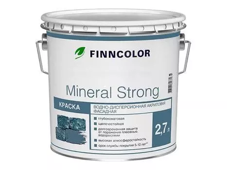 Краска фасадная MINERAL STRONG MRC, 2.7 л