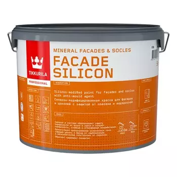 Краска фасадная Tikkurila Facade Silicon 9л, база А белый