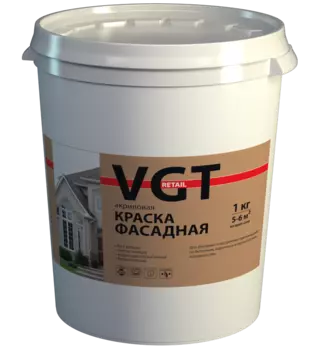 Краска ВД-АК-1180 фасадная белоснежная, 45 кг