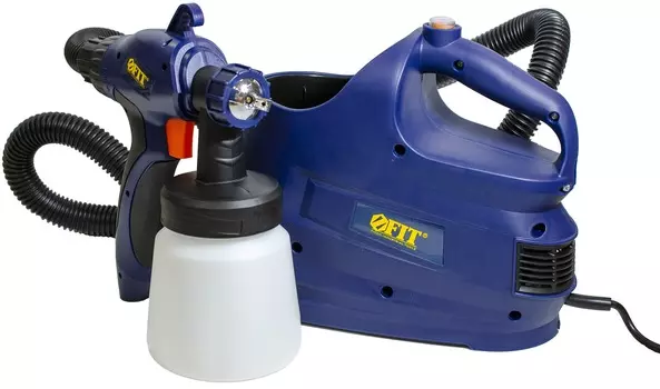 Краскораспылитель Fit 650 Вт HVLP, 2мм, 800мл, 80DIN/сек, 400 мл/мин