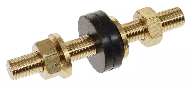 Крепеж для бачка М6, шпилька латунная с гайками, 1 шт.