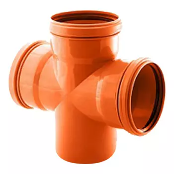 Крестовина канализационная DN 110 нар.