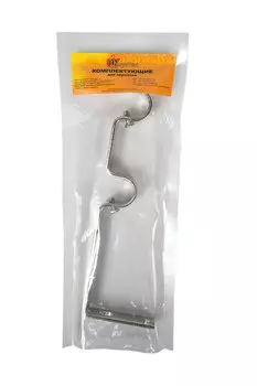 Кронштейн 2-рядный Телескоп d19 (1шт) в упаковке Нержавеющяя сталь