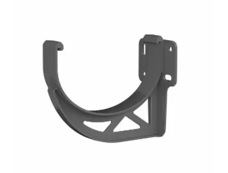 Кронштейн желоба ПВХ, ТН "ОПТИМА", 120/80 серый