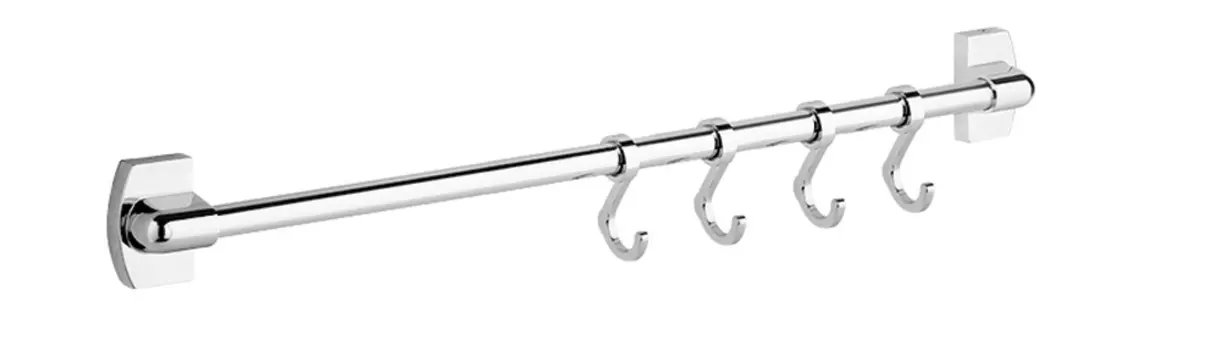 Крючки-бегунки 4 шт на рейлинге 300 мм