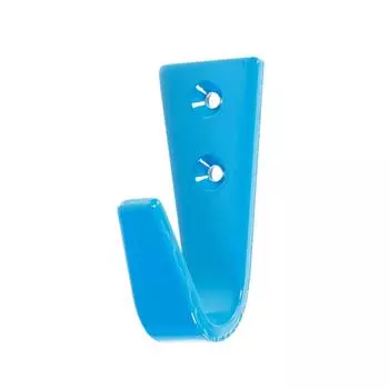 Крючок мебельный LHK186BU одинарный трапеция, 392970 мм, синий