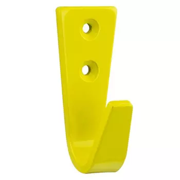 Крючок мебельный LHK186YE одинарный трапеция, 392970 мм, желтый