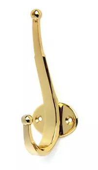 Крючок мебельный LHK226GP (пальто и шапка), "Модерн" 4849124 мм, золото