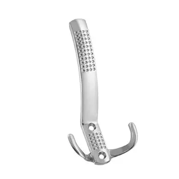 Крючок с перфорацией , 3-х рожковый, матовый хром, 1шт