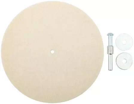 Круг полировочный 150 мм, фетровый для дрели