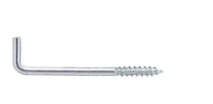 Крюк-шуруп 6х100 мм L-образный, 2 шт