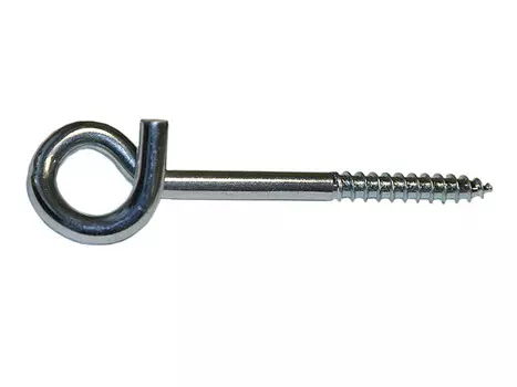 Крюк-шуруп 8х130 мм завитой, ZN, 2 шт