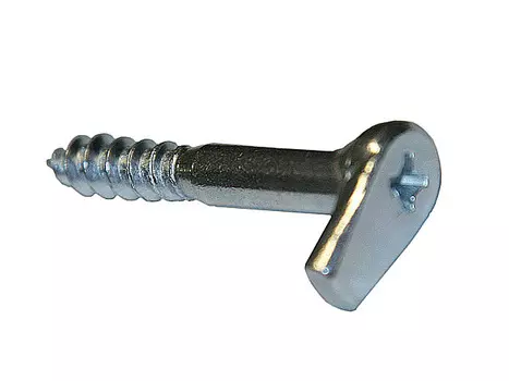 Крюк-шуруп L-обр, Zn 6,0х65, под крест, 2шт