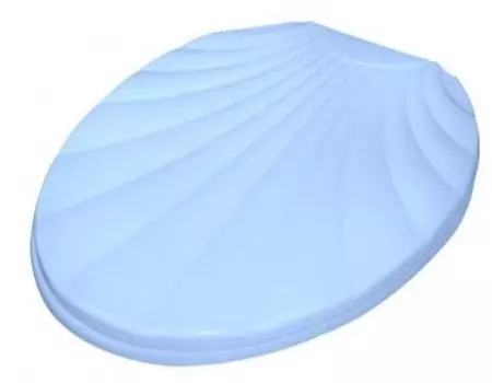 Крышка для унитаза Ракушка, голубой