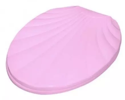 Крышка для унитаза Ракушка, розовый