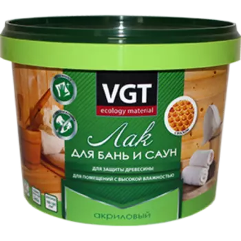 Лак акриловый для бань и саун 2.2 кг