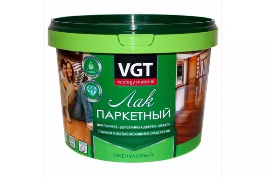 Лак акриловый паркетный глянцевый, 2,2 кг