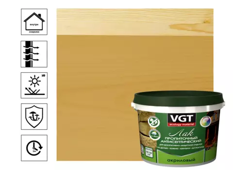 Лак акриловый пропиточный с антисептиком "ДУБ"(альб 2008), 2,2 кг