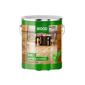 Лак Farbitex Profi Wood алкидный, для пола и паркета, 4 л,