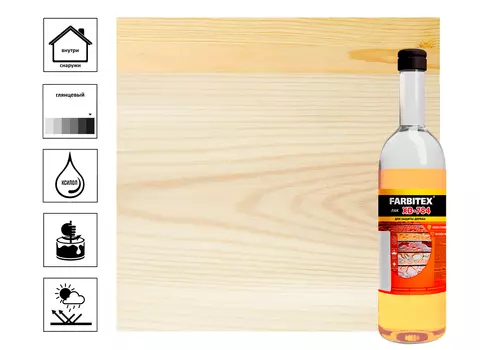 Лак ХВ-784 FARBITEX, стекло, бесцветный, 0,5 л