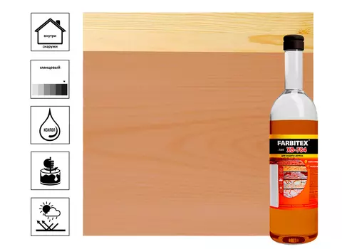 Лак ХВ-784 FARBITEX, стекло, клен, 0,5 л